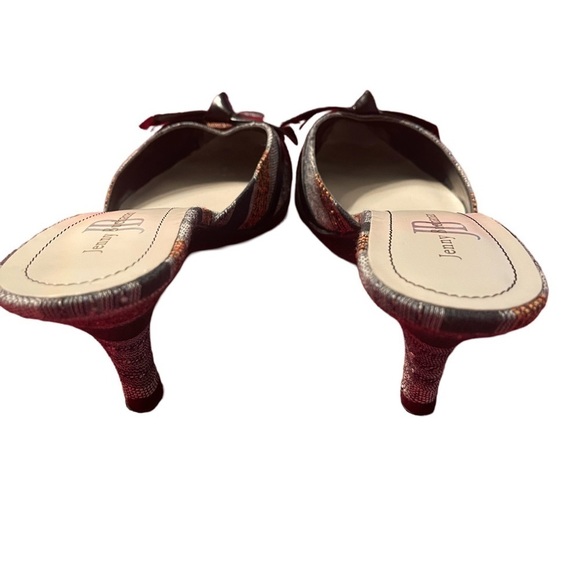 Jenny Buchanan 8.5 Slides With Leather Bows - Picture 4 of 5